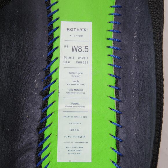 Rothy's The Almond Demi Black Pointed Flats Mules Size 8.5 - Picture 12 of 13